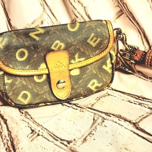 Dooney & Bourke Wristlet, Monogram Print, Wristlet, Small Purse, Coin Purse